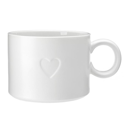 Face to Face Ceramic Coffee Mug - Heart Hello