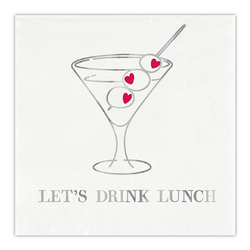 Face to Face Paper Cocktail Napkins - Drink Lunch