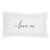 Face To Face Rectangle Sofa Pillow - I Love Us