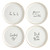 Ceramic Apptizer Plate - Falala - Set of 4