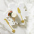 Gold Snowflake Cheese Knives - Set of 2