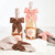 Velvet Wine Bottle Bow - Rose