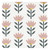 Ceramic Napkin Tray + Napkins - Flowers