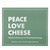 Face to Face Gourmet Cheese Knife Set - Peace, Love, Cheese