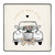 Ceramic Square Platter - Wedding Car