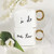 Ceramic Mugs with Gold Handle - I Do/Me Too - Set of 2