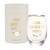 Gold Foil Stemless Wine Glass - The Bride's Wine