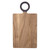 Wood Board with Enamel Handle - Large - Aubergine