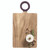 Wood Board with Enamel Handle - Large - Aubergine