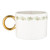 Ceramic Mug with Gold Handle - Bow