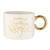 Ceramic Mug with Gold Circle Handle - Merry Christmas