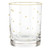Gold Dotted DOF Rocks Glass