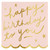 Scalloped Cocktail Napkins - Happy Birthday To You