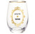 Gold Foil Stemless Wine Glass - Press For Wine