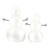 Ceramic Snowmen - Set of 2