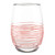 Textured Spun Wine Glass - Petal Pink