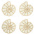 Shell Beaded Coasters - Set of 4