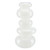 Glass Bubble Vase - Frost White