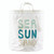 Large Canvas Storage Tote - Sea Sun Sand