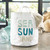 Large Canvas Storage Tote - Sea Sun Sand