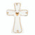 Ceramic Keepsake Figurine - Cross with Gold Lining