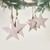 Lilac Enamel Star Ornament - Set of 2 - 6" + 4"