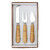 Face to Face Rattan Cheese Knives - Set of 3