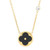 Quatrefoil Necklace - Black