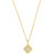 Quatrefoil Necklace - Pave Gold