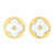 Quatrefoil Earrings - White