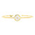 Quatrefoil Bangle - White