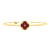 Quatrefoil Bangle - Red