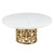 Marble + Gold Iron Pedestal