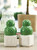 Ceramic Salt + Pepper Shakers - Topiary - Set of 2