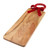Long Wood Board with Enamel Handle - Red