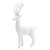 11" Flocked Reindeer - White