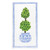 Acrylic Guest Napkin Tray + Napkins - Topiary