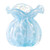 Ruffled Edge Bud Vase - Blue