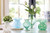 Ruffled Edge Bud Vase - Blue