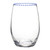Blue Twist Wine Glass - Blue