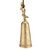 Champagne Platinum Reindeer Bell - Large
