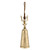 Champagne Platinum Reindeer Bell - Large