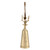 Champagne Platinum Reindeer Bell - Large