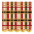 Scalloped Cocktail Napkins - Beige Plaid