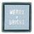 Face to Face Ceramic Tray + Napkins - Merry & Bright