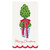 Scalloped Paper Guest Napkins - Merry Christmas Topiary