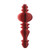Traditional Finial Paper Ornaments - Deep Red 18" 