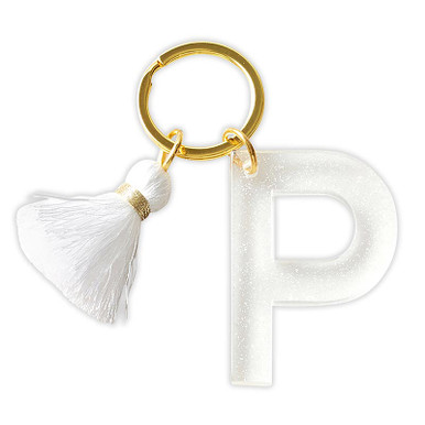 Acrylic Letter Keychain - P - [Wholesale]Santa Barbara Design Studio