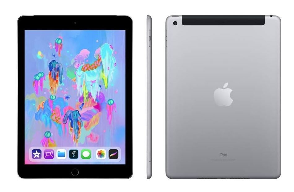 綺麗品 iPad (6th Generation) Wi-Fi+Cellular 128GB シルバー　ソフトバンク Apple iPad 6th Gen (2018) WiFi + Cellular 128GB Grey - Good