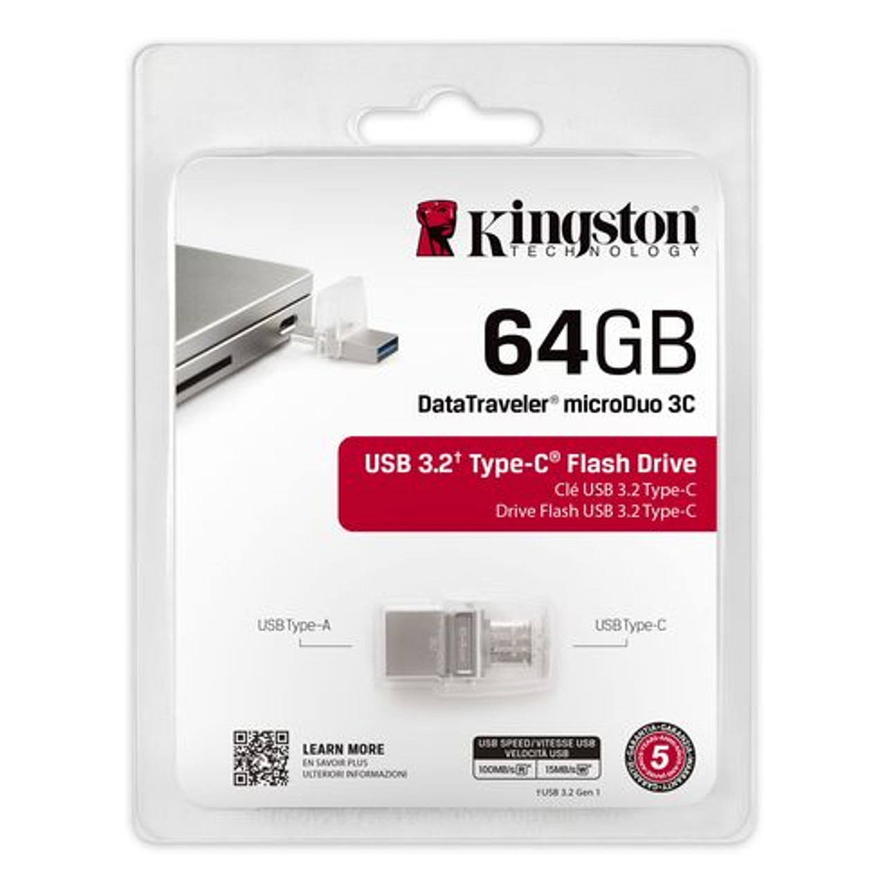 Clé USB 3.2 64Go Kingston DataTraveler Kyson